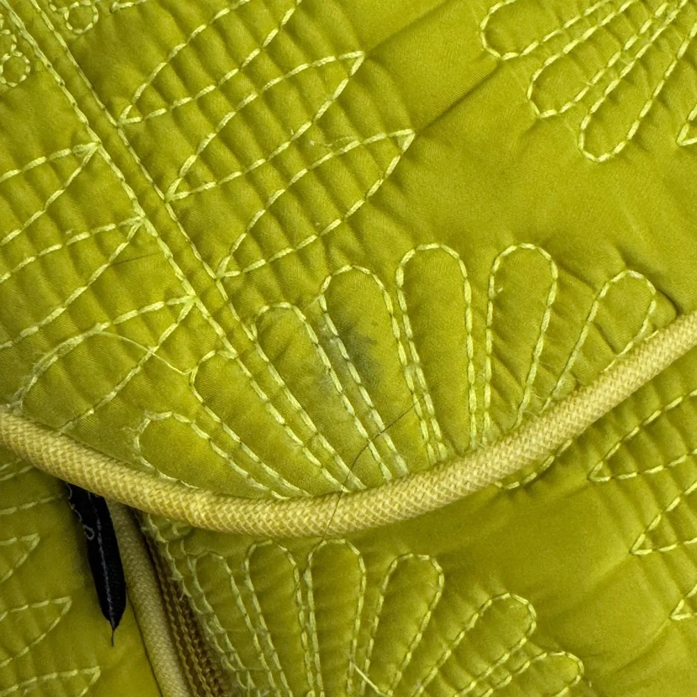 Petunia Pickle Bottom Boxy Backpack Diaper Bag Yellow Quilted